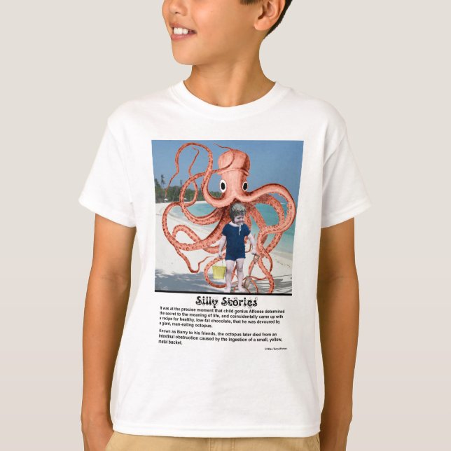 Silly Stories: Man-eating Octopus T-Shirt (Front)