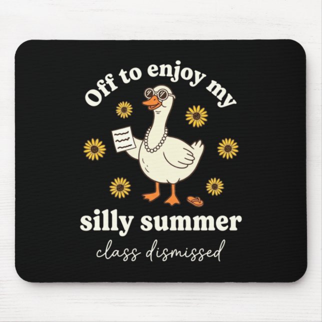 Silly Summer Goose Cl Dismissed Mouse Pad (Front)