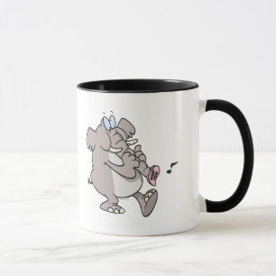 silly trumpet horn elephant tooting trunk mug