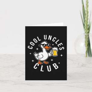 Silly Uncle Goose Cool Uncles Club Shirt Men Uncle Card