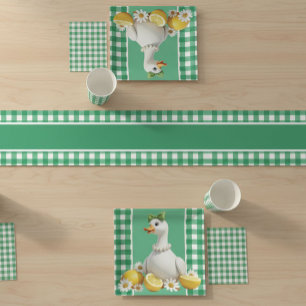 Silly White Goose Paper Plate