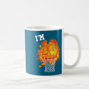 Silly Year Old Lover Basketball 10th 10 Theme Coffee Mug