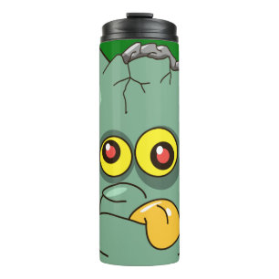 Silly Zombie in Graveyard Thermal Tumbler