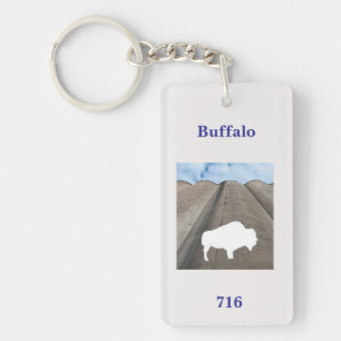 Silo and Buffalo 2 Keychain