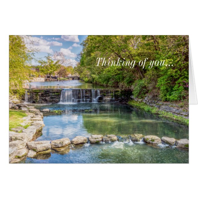 Siloam Springs Sager Waterfall Thinking Of U Card (Front Horizontal)