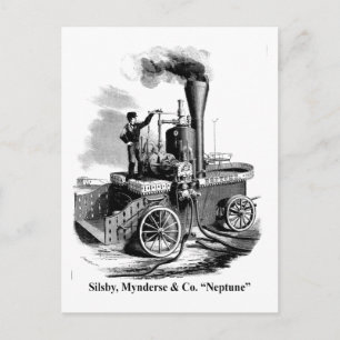 Silsby Mynderse & Co. Fire Engine "Neptune" Postcard