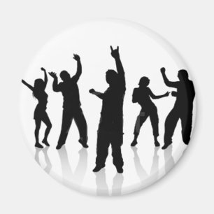 Silueta de  baile magnet