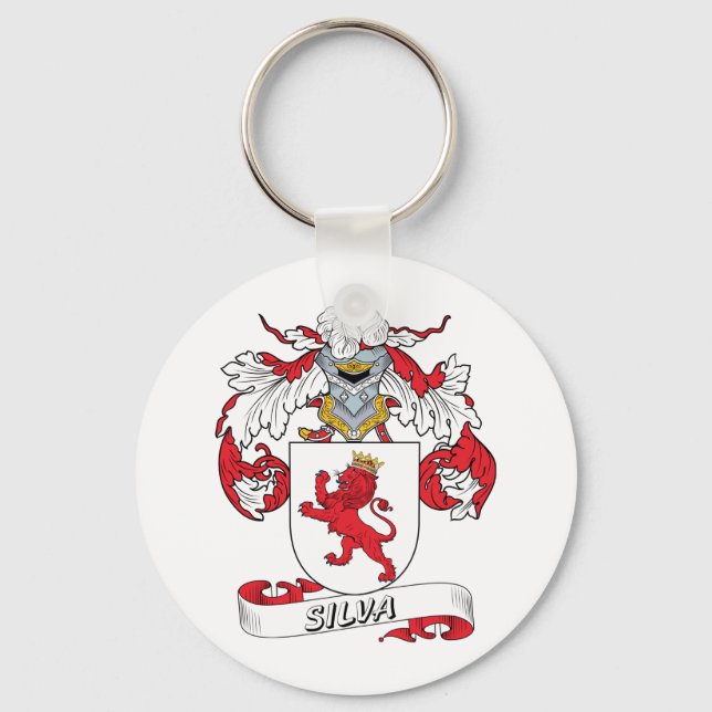 Silva Family Crest Key Ring (Front)