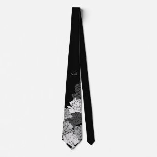 Silver 10th anniversary Neck Tie