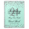 Silver 21st Birthday Guest Book Confetti Mint