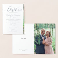 Silver 25th wedding anniversary Couple Photo