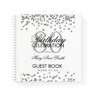 Silver 80th Birthday Guestbook Confetti