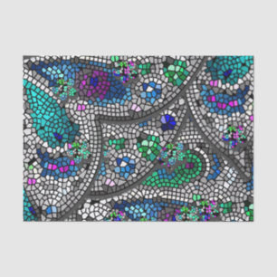 Silver Accents Mosaic Art Tissue Paper