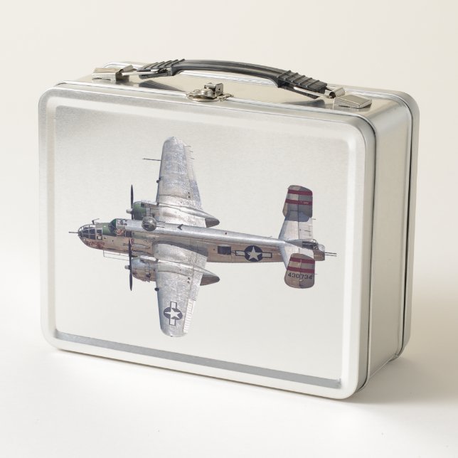 Silver Aeroplane Lunchbox (Front)