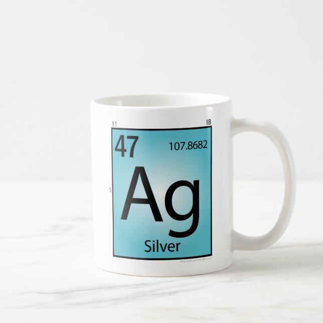Silver (Ag) Element Mug (Right)