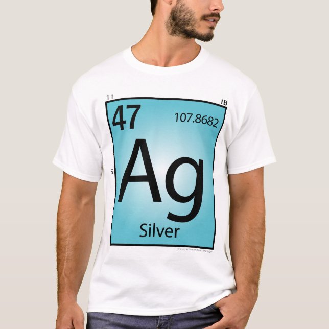 Silver (Ag) Element T-Shirt - Front Only (Front)