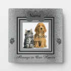 Silver and Black Custom Pet Memorial