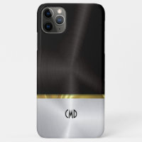 Silver and black polished metallic texture