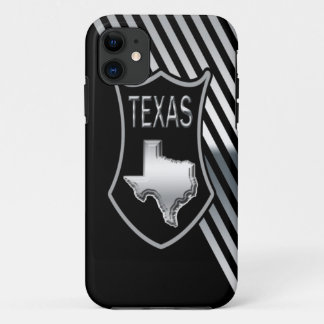 Silver and Black Texas iPhone 11 Case