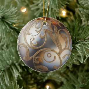 Silver and Gold Christmas Ornament