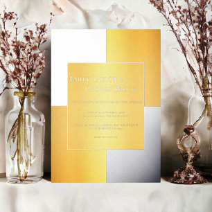 Silver And Gold Classy Luxury Chic Modern Wedding