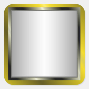 Silver And Gold Frame Stickers