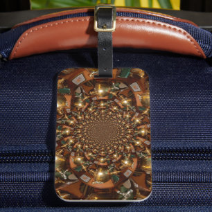 Silver and Gold Luggage Tag