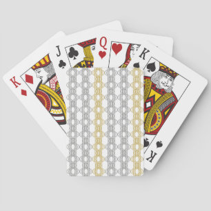 Silver and Gold Pattern Playing Cards