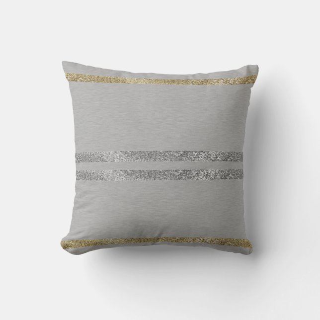 Silver and gold Pillow (Front)