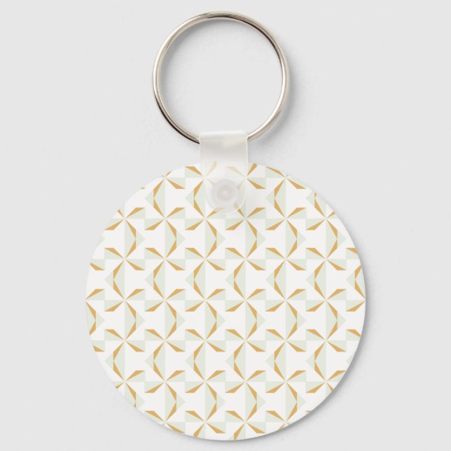 Silver and Gold Pinwheels Key Ring (Front)