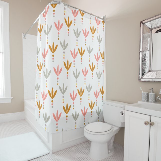 Silver and Gold Shower Curtain (In Situ)