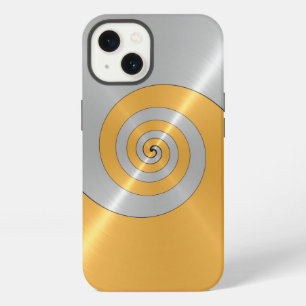 Silver and Gold Stainless Shiny Metal Look Case-Ma iPhone 13 Case