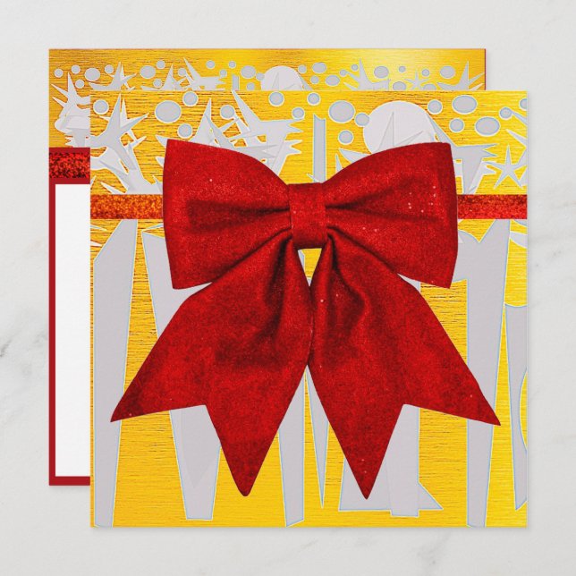 SILVER AND GOLD~ THE HOLIDAYS IN CENTRAL PARK! :) CARD (Front/Back)