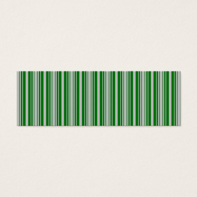 Silver and Green Christmas Stripes (Front)
