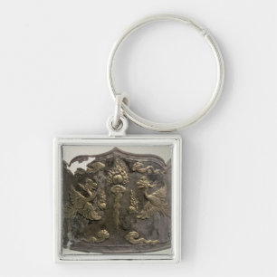 Silver and parcel gilt Imperial Crown Key Ring