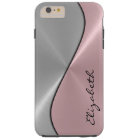 Silver and Pink Stainless Steel Metal