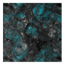 Silver and Turquoise Stone Abstract