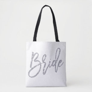 Silver And White Bride Wedding Bags