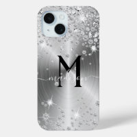 Silver and White Diamonds - Personalised