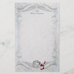 Silver Anniversary Stationery