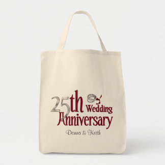 Silver Anniversary Tote Bag