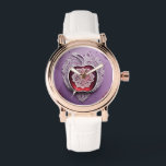 Silver Apple Lace AI art  Watch<br><div class="desc">Silver Apple Lace is a beautiful AI art that shows an apple lace pattern on a purple background. It is the perfect gift for the bride.</div>