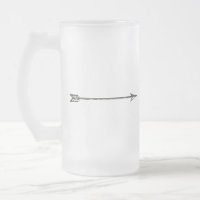 Silver Arrow Frosted Mug