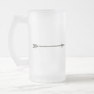Silver Arrow Frosted Mug