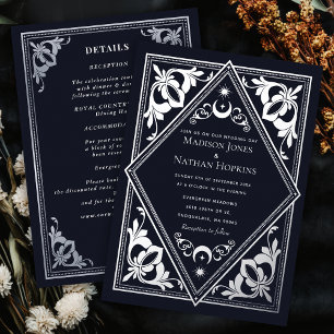 Silver Art Nouveau Tarot Gothic Wedding All-in-one