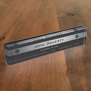 Silver ATTORNEY AT LAW   Lawyer Nameplate