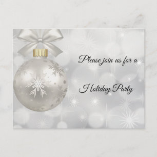 Silver ball for a magic night postcard