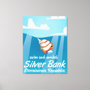 Silver Bank Dominican Republic Snorkel travel Canvas Print