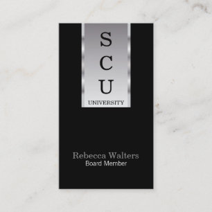 Silver Banner Business Card