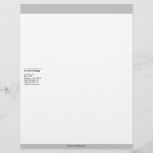 Silver Bars Letterhead